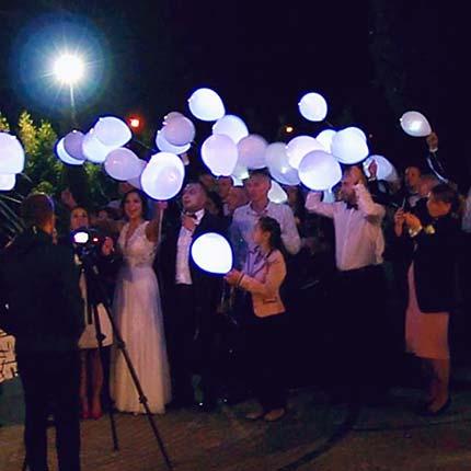 świecące balony led na wesele, lampiony szczęścia na wesele