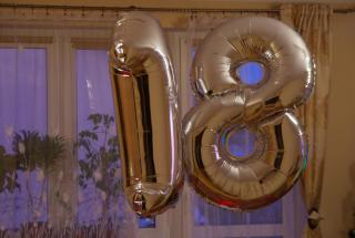 balony na hel jarosław, balon cyfra napełniony helem